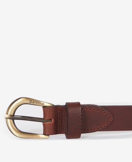 Barbour Allanton Leather Belt — Classic Brown