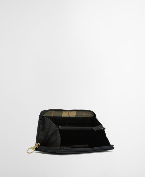 Barbour Birch Leather Matinee Purse — Black
