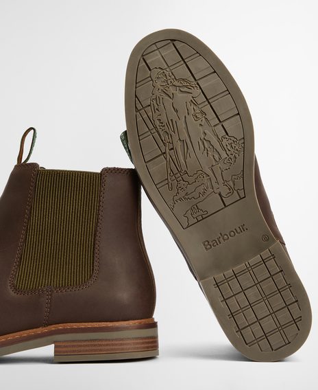 Barbour Farsley Chelsea Boots — Coffee Brown