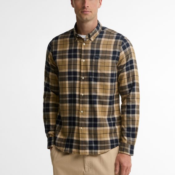 Barbour Fortrose Tailored Long-Sleeved Shirt — Birchwood Dress Tartan