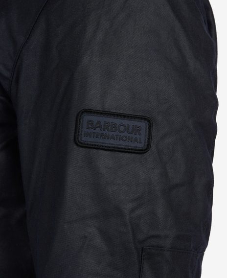 Barbour International Duke Wax Jacket — Navy