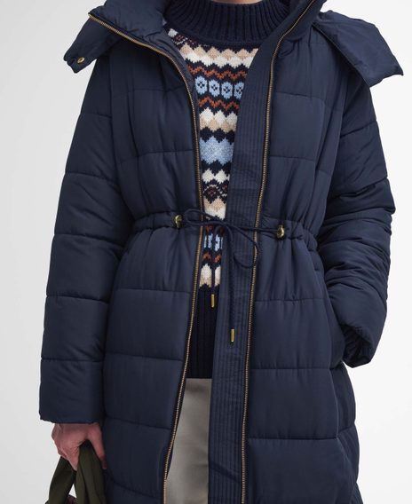 Barbour Mannue Puffer Jacket — Navy