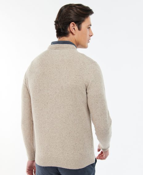Barbour Tisbury Crew Neck Sweater — Stone