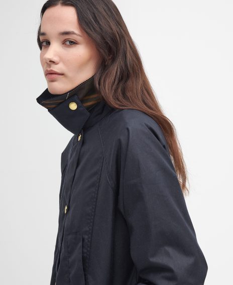Barbour Modern Beadnell Waxed Jacket — Navy