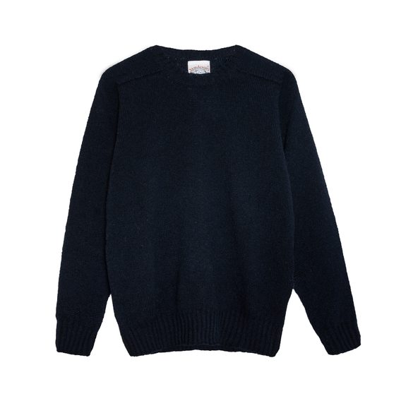 Jamieson's Saddle Shoulder Jumper — Navy