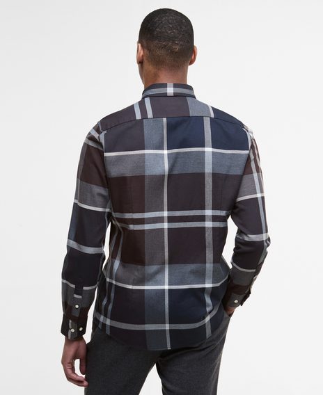 Barbour Dunoon Tailored Shirt — Midnight Oak Tartan