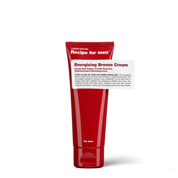 Tónovací hydratační krém na obličej Recipe for Men Energizing Bronze Cream (75 ml)
