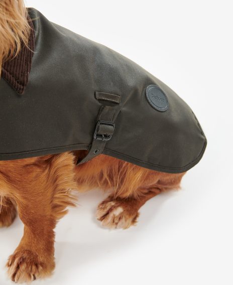 Barbour Wax Dog Coat — Olive