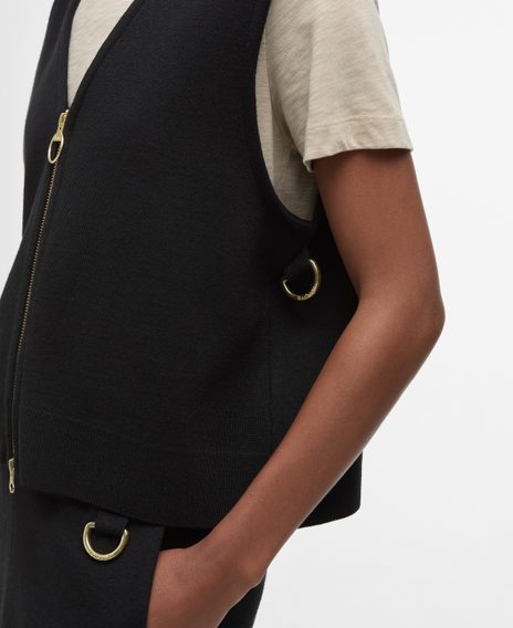 Barbour Maya Zip-Up Tank Top