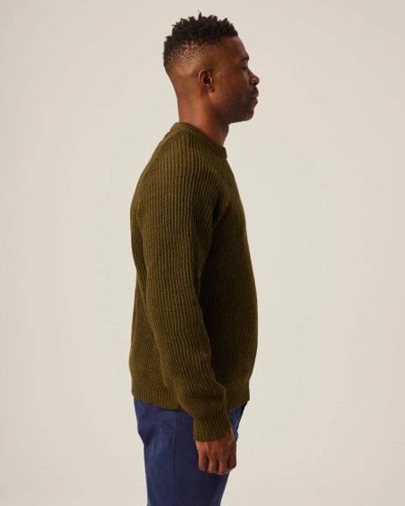 Peregrine Ford Crew Jumper — Olive