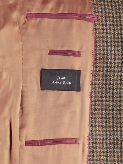 Туид сако Walker Slater Edward - Lambswool Tan Puppytooth
