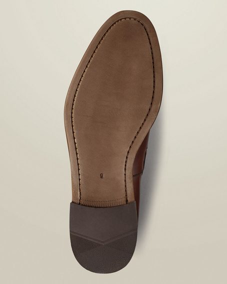 Charles Tyrwhitt Leather Tassel Loafers — Chestnut Brown