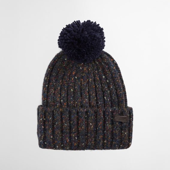 Barbour Kelson Fleck Beanie — Navy