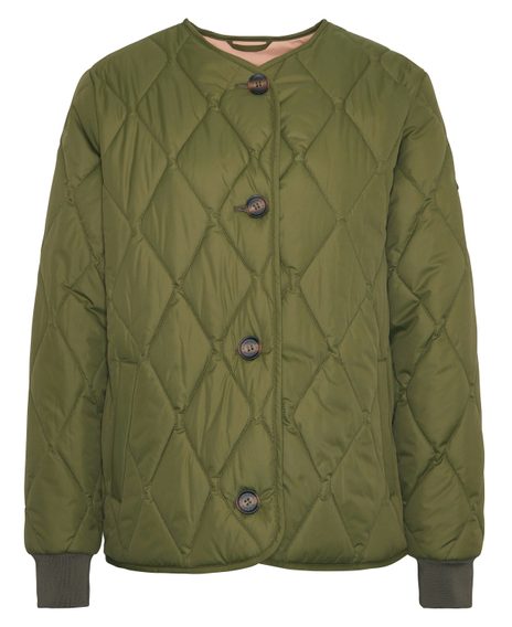 Barbour Bickland Quilted Jacket — Military Olive