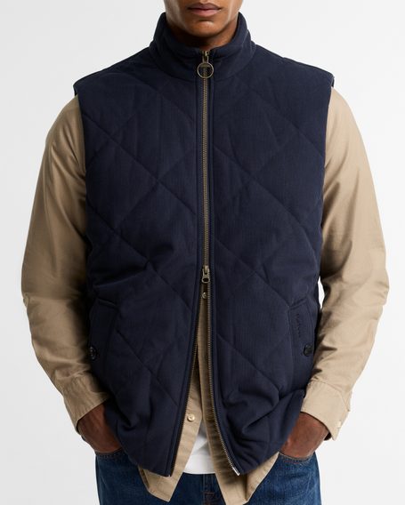Barbour Corden Quilted Gilet — Navy