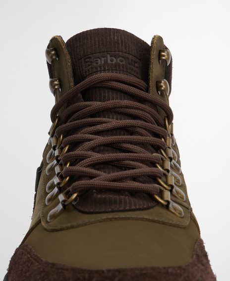 Barbour Sidwood Hiking Boots — Olive Nubuck
