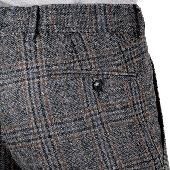 Tweedové kalhoty Walker Slater Martin - Grey Prince of Wales Check