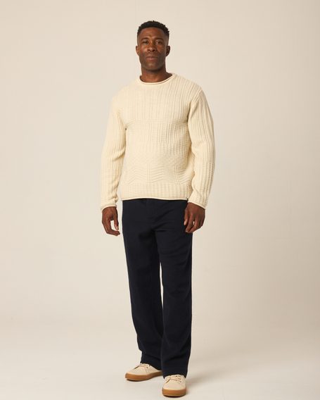 Peregrine Marina Crew Jumper — Cream