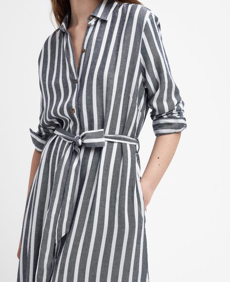 Barbour Annalise Striped Shirt Dress