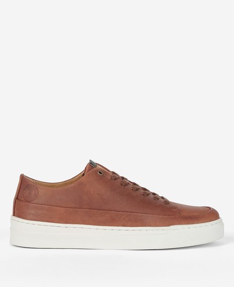 Barbour Lago Trainers — Cognac