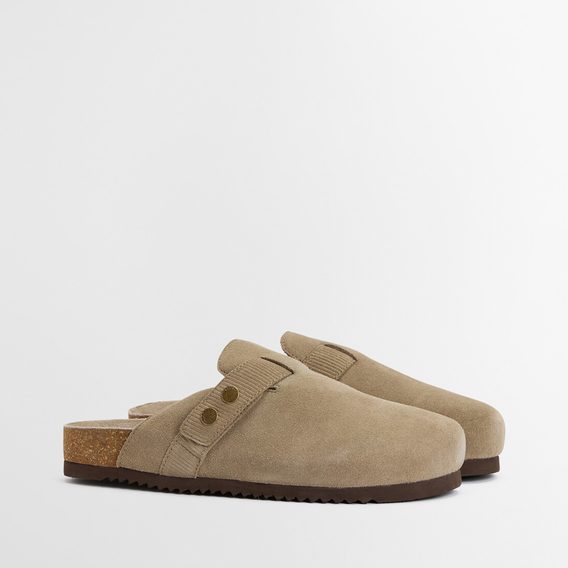 Barbour Bowman Sandal — Taupe Suede