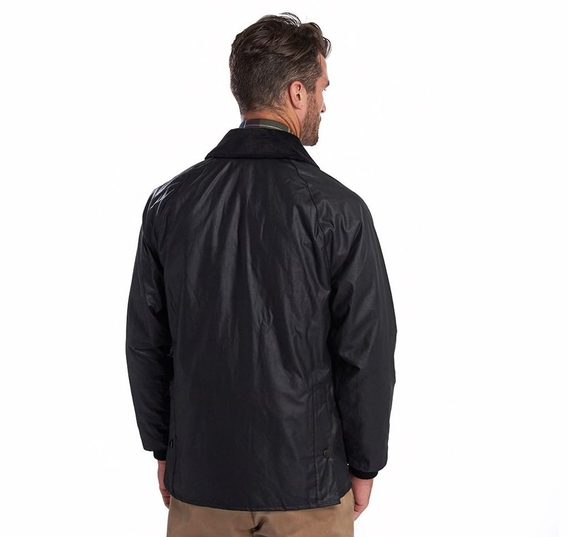 С восък обработено яке за момчета Barbour Bedale - черно