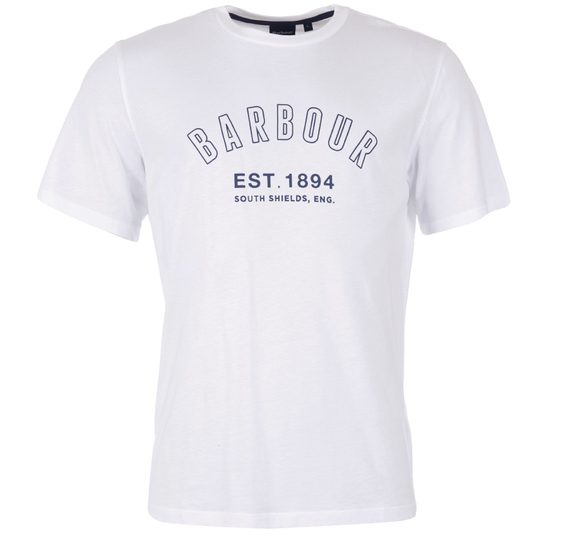 Tričko na spaní Barbour Calvert - bílé