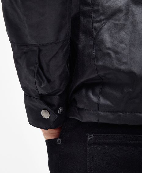 Barbour International Duke Wax Jacket — Black