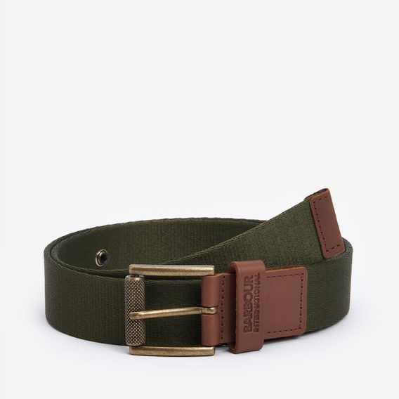 Barbour International Chester Webbed Belt — Military Olive Barbour International Chester Webbed Belt — Military Olive