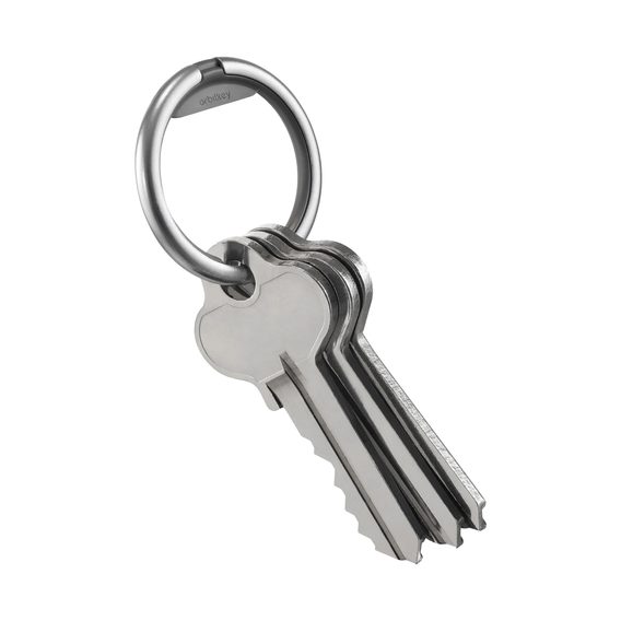 Chytrý kroužek na klíče Orbitkey Ring - stříbrný a šedý