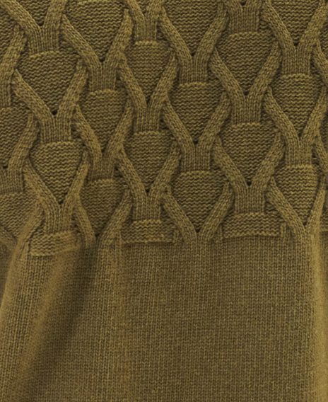 Barbour International Cable Knitted Jumper — Archive Olive