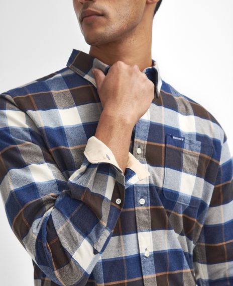 Barbour Valley Tailored Shirt — Ecru