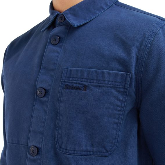 Denimová overshirt Barbour Gino - Inky Blue