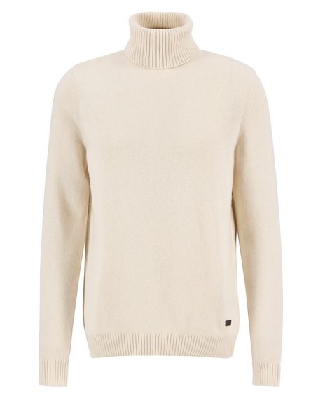 Barbour Kelp Roll-Neck Jumper — Whisper White
