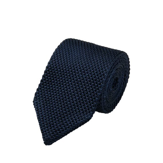 Charles Tyrwhitt Knitted Silk Slim Tie — Royal Blue