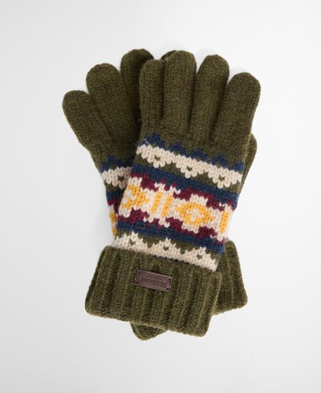 Barbour Kane Knitted Beanie & Gloves Gift Set