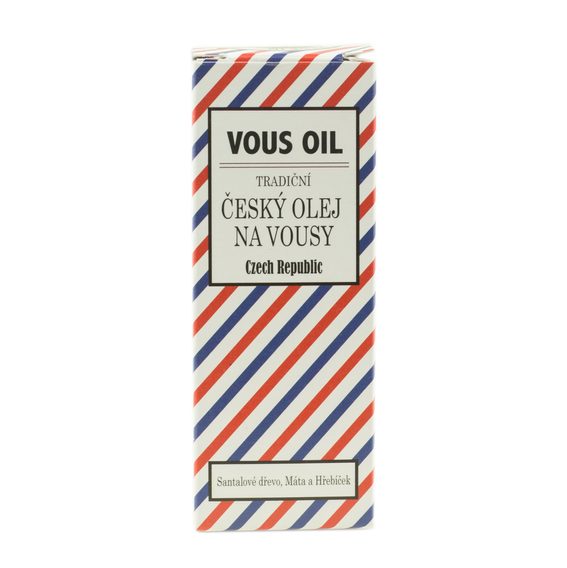 Český olej na plnovous Vous Oil se santalovým dřevem, mátou a hřebíčkem (30 ml)
