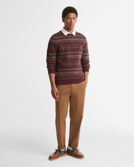 Barbour Dalehead Fair Isle Crew Neck Jumper