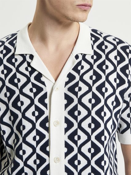 Ben Sherman — Tile Resort Knitted Shirt