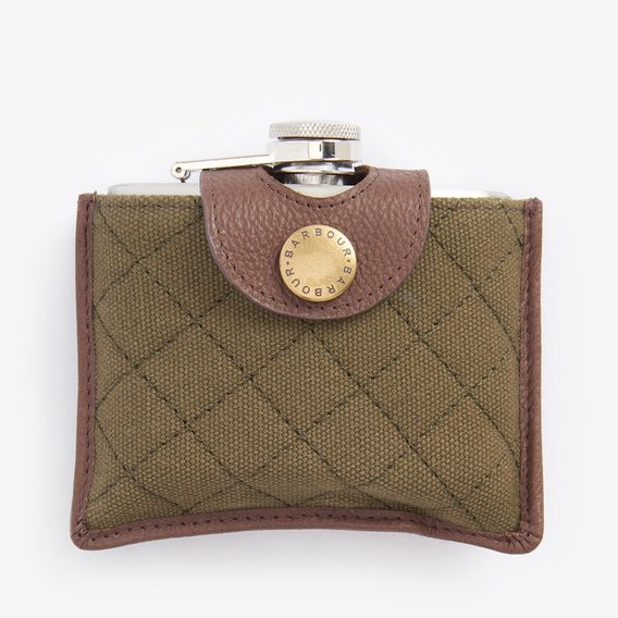 Barbour Padbury Quilted Hip Flask