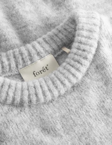 forét Alpine Knit — Light Grey Melange
