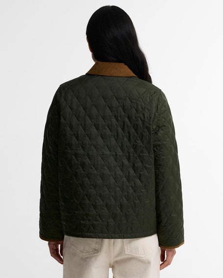 Barbour Icons Cropped Liddesdale Quilted Jacket