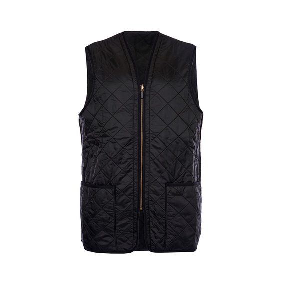Barbour Polarquilt Zip-In Liner — Classic Black