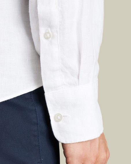 Charles Tyrwhitt Pure Linen Shirt — White