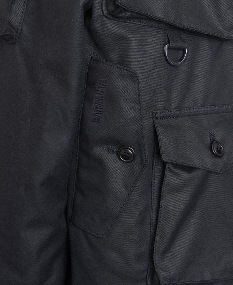 Barbour × Baracuta Clayton Wax Jacket — Black