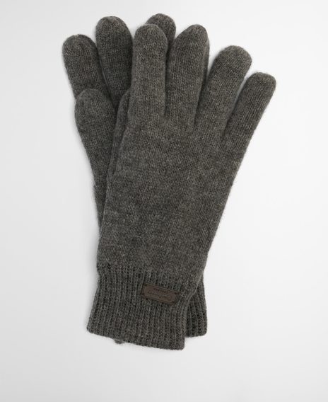 Barbour Carlton Beanie & Gloves Gift Set — Grey Marl