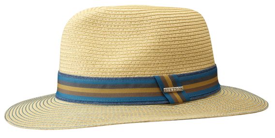 Klobouk Stetson Traveller Toyo - slaměný s barevnou stuhou