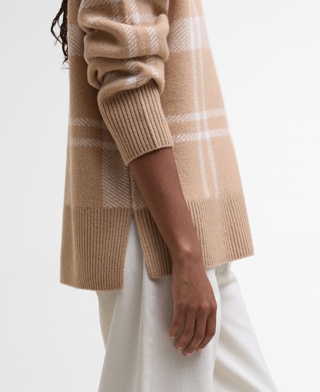 Barbour Harriet Tartan High-Neck Jumper