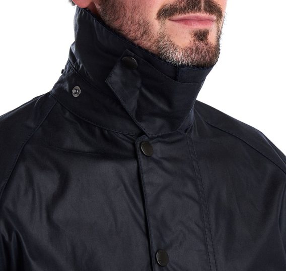 Barbour Beaufort Wax Jacket — Navy