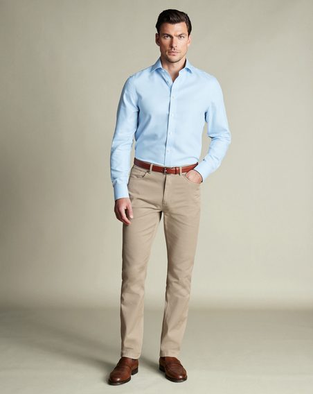 Charles Tyrwhitt 5 Pocket Jeans — Stone